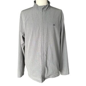 Travis Mathew Grey Full Zip Performance Golf Jacket Mesh Lining‎ Men's XL